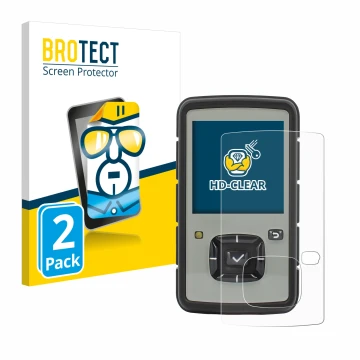 Vorderseite einer Produktverpackung mit dem Markenlogo BROTECT. Daneben ist das Gerät TPL Birdy Slim mit dem zugehörigen Displ