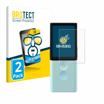 Vorderseite einer Produktverpackung mit dem Markenlogo BROTECT. Daneben ist das Gerät Vasco Translator M3 mit dem zugehörigen 