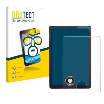 Vorderseite einer Produktverpackung mit dem Markenlogo BROTECT. Daneben ist das Gerät Ford Mustang Mach-E Sync 4 15.5