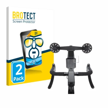 Vorderseite einer Produktverpackung mit dem Markenlogo BROTECT. Daneben ist das Gerät Tacx Neo Bike Smart mit dem zugehörigen 