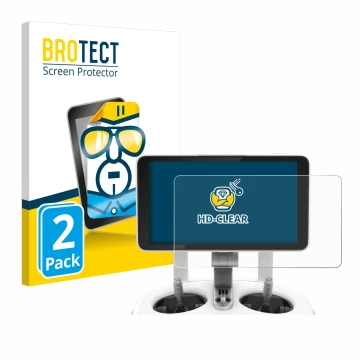 Vorderseite einer Produktverpackung mit dem Markenlogo BROTECT. Daneben ist das Gerät DJI Phantom 4 Pro+/Adv+ 5.5
