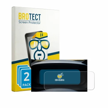 Vorderseite einer Produktverpackung mit dem Markenlogo BROTECT. Daneben ist das Gerät Hyundai i20 BC3 2021 Cockpit mit dem zug