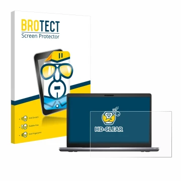 Vorderseite einer Produktverpackung mit dem Markenlogo BROTECT. Daneben ist das Gerät Dell Latitude 5510 mit dem zugehörigen D