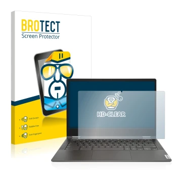 Vorderseite einer Produktverpackung mit dem Markenlogo BROTECT. Daneben ist das Gerät Lenovo IdeaPad Flex 5i 13.3