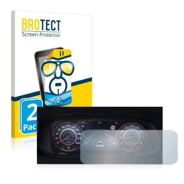 Vorderseite einer Produktverpackung mit dem Markenlogo BROTECT. Daneben ist das Gerät Hyundai i20N 2021 Cockpit mit dem zugehö