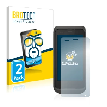 Vorderseite einer Produktverpackung mit dem Markenlogo BROTECT. Daneben ist das Gerät Honeywell CT45 XP mit dem zugehörigen Di