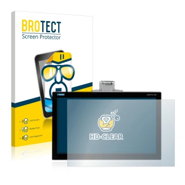 Vorderseite einer Produktverpackung mit dem Markenlogo BROTECT. Daneben ist das Gerät Siemens Simatic HMI TP1200 Comfort Pro m