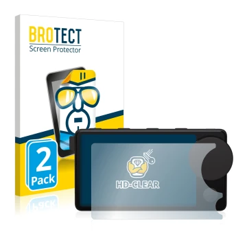 Vorderseite einer Produktverpackung mit dem Markenlogo BROTECT. Daneben ist das Gerät Spotify Car Thing mit dem zugehörigen Di