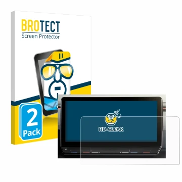 Vorderseite einer Produktverpackung mit dem Markenlogo BROTECT. Daneben ist das Gerät Cupra Formentor 2020-2022 Infotainment S