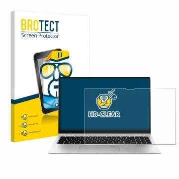 Vorderseite einer Produktverpackung mit dem Markenlogo BROTECT. Daneben ist das Gerät Samsung Galaxy Book2 Pro 360 15.6