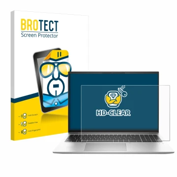 Vorderseite einer Produktverpackung mit dem Markenlogo BROTECT. Daneben ist das Gerät HP EliteBook 840 G9 mit dem zugehörigen 