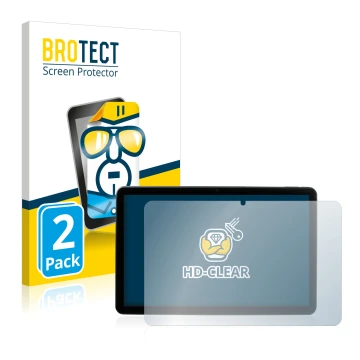 Vorderseite einer Produktverpackung mit dem Markenlogo BROTECT. Daneben ist das Gerät MEDION Lifetab P10752 mit dem zugehörige