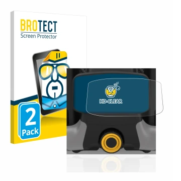 Vorderseite einer Produktverpackung mit dem Markenlogo BROTECT. Daneben ist das Gerät PowaKaddy CT8 mit dem zugehörigen Displa