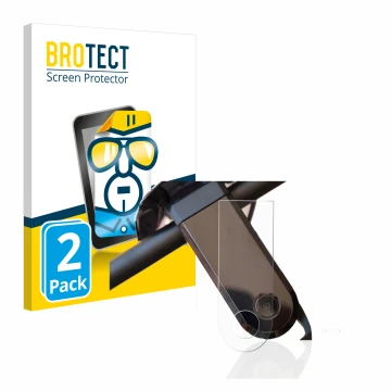 Vorderseite einer Produktverpackung mit dem Markenlogo BROTECT. Daneben ist das Gerät NIU KQi3 Sport mit dem zugehörigen Displ