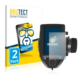 Vorderseite einer Produktverpackung mit dem Markenlogo BROTECT. Daneben ist das Gerät Futaba 7PXR mit dem zugehörigen Displays