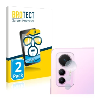 Vorderseite einer Produktverpackung mit dem Markenlogo BROTECT. Daneben ist das Gerät Xiaomi 12 Lite (NUR Kameraschutz) mit de