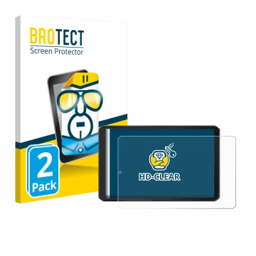 Vorderseite einer Produktverpackung mit dem Markenlogo BROTECT. Daneben ist das Gerät Garmin dezl LGV810 mit dem zugehörigen D