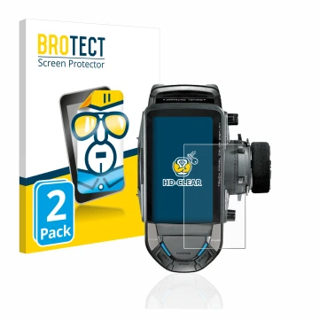 Vorderseite einer Produktverpackung mit dem Markenlogo BROTECT. Daneben ist das Gerät Futaba 10PX mit dem zugehörigen Displays