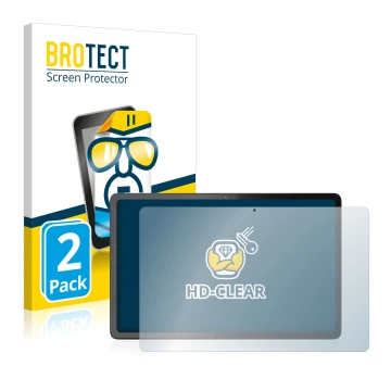 Vorderseite einer Produktverpackung mit dem Markenlogo BROTECT. Daneben ist das Gerät Lenovo Tab P11 Pro Gen 2 mit dem zugehör