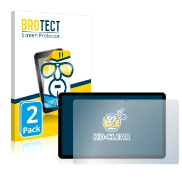 Vorderseite einer Produktverpackung mit dem Markenlogo BROTECT. Daneben ist das Gerät Xiaomi Redmi Pad (im Querformat) mit dem