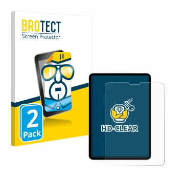 Vorderseite einer Produktverpackung mit dem Markenlogo BROTECT. Daneben ist das Gerät Apple iPad Pro 11