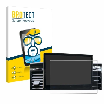 Vorderseite einer Produktverpackung mit dem Markenlogo BROTECT. Daneben ist das Gerät Ford Transit SYNC 4 mit dem zugehörigen 