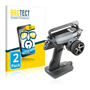 Vorderseite einer Produktverpackung mit dem Markenlogo BROTECT. Daneben ist das Gerät Sanwa MT 44 / MT 5 mit dem zugehörigen D