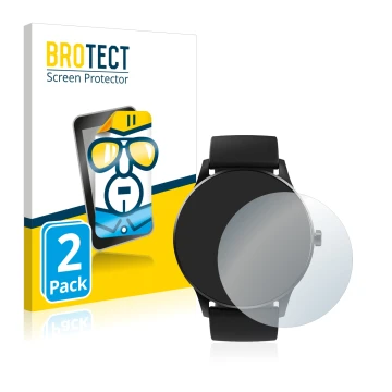 Vorderseite einer Produktverpackung mit dem Markenlogo BROTECT. Daneben ist das Gerät Denver SW-173 mit dem zugehörigen Displa