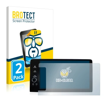 Vorderseite einer Produktverpackung mit dem Markenlogo BROTECT. Daneben ist das Gerät Honda HR-V 2022 Navigationssystem Rechts