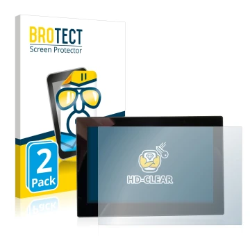 Vorderseite einer Produktverpackung mit dem Markenlogo BROTECT. Daneben ist das Gerät MG 4 7-Zoll Digitales Instrumentendispla