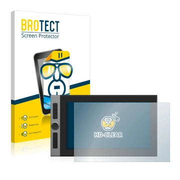 Vorderseite einer Produktverpackung mit dem Markenlogo BROTECT. Daneben ist das Gerät XP-Pen Artist Pro 16 15.4