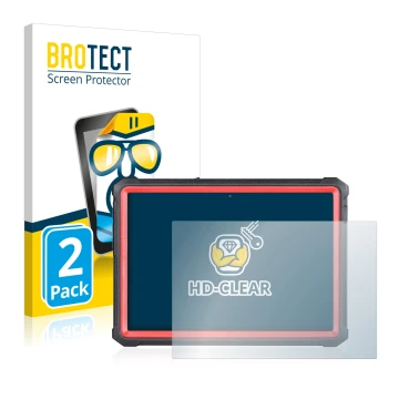 Vorderseite einer Produktverpackung mit dem Markenlogo BROTECT. Daneben ist das Gerät Launch X-431 PRO3S+ V2.0 mit dem zugehör