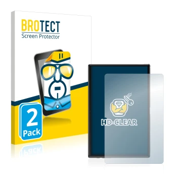 Vorderseite einer Produktverpackung mit dem Markenlogo BROTECT. Daneben ist das Gerät Yestel T10 10