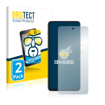 Vorderseite einer Produktverpackung mit dem Markenlogo BROTECT. Daneben ist das Gerät Motorola ThinkPhone mit dem zugehörigen 