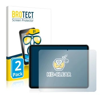 Vorderseite einer Produktverpackung mit dem Markenlogo BROTECT. Daneben ist das Gerät OnePlus Pad mit dem zugehörigen Displays