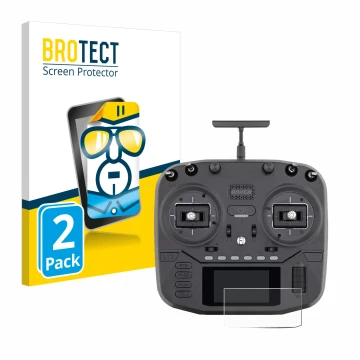 Vorderseite einer Produktverpackung mit dem Markenlogo BROTECT. Daneben ist das Gerät Radiomaster Boxer mit dem zugehörigen Di