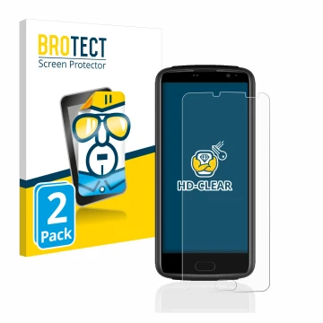 Vorderseite einer Produktverpackung mit dem Markenlogo BROTECT. Daneben ist das Gerät Beafon M7 Lite premium mit dem zugehörig