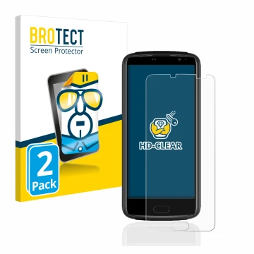 Vorderseite einer Produktverpackung mit dem Markenlogo BROTECT. Daneben ist das Gerät Beafon M7 premium mit dem zugehörigen Di