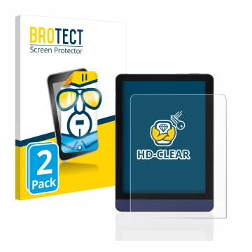 Vorderseite einer Produktverpackung mit dem Markenlogo BROTECT. Daneben ist das Gerät Meebook M6 6