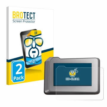 Vorderseite einer Produktverpackung mit dem Markenlogo BROTECT. Daneben ist das Gerät KTM 1290 Super Duke R 2022 TFT-Display 7