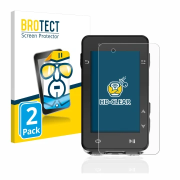 Vorderseite einer Produktverpackung mit dem Markenlogo BROTECT. Daneben ist das Gerät iGPSPORT iGS630 mit dem zugehörigen Disp