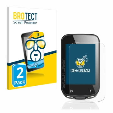 Vorderseite einer Produktverpackung mit dem Markenlogo BROTECT. Daneben ist das Gerät iGPSPORT BSC100S mit dem zugehörigen Dis
