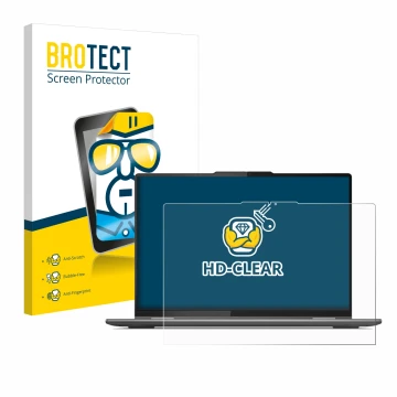 Vorderseite einer Produktverpackung mit dem Markenlogo BROTECT. Daneben ist das Gerät Lenovo Yoga 7i Gen 8 16