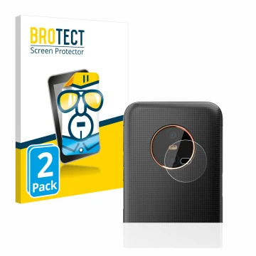 Vorderseite einer Produktverpackung mit dem Markenlogo BROTECT. Daneben ist das Gerät Gigaset GX6 (NUR Kameraschutz) mit dem z