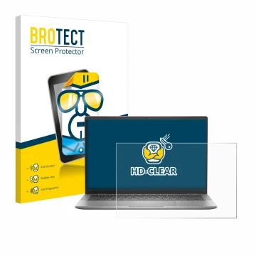 Vorderseite einer Produktverpackung mit dem Markenlogo BROTECT. Daneben ist das Gerät Dell Latitude 7440 Laptop mit dem zugehö