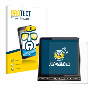 Vorderseite einer Produktverpackung mit dem Markenlogo BROTECT. Daneben ist das Gerät Mercedes-Benz GLC X254 GPS Navigation 20