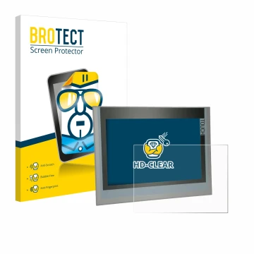 Vorderseite einer Produktverpackung mit dem Markenlogo BROTECT. Daneben ist das Gerät Siemens Simatic TP1200 Comfort 12