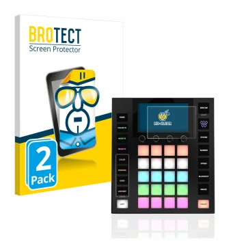 Vorderseite einer Produktverpackung mit dem Markenlogo BROTECT. Daneben ist das Gerät Wolfmix W1 mit dem zugehörigen Displaysc