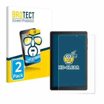 Vorderseite einer Produktverpackung mit dem Markenlogo BROTECT. Daneben ist das Gerät TCL Tab 8V mit dem zugehörigen Displaysc