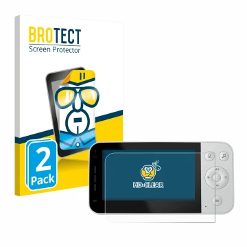 Vorderseite einer Produktverpackung mit dem Markenlogo BROTECT. Daneben ist das Gerät Philips Avent Connected SCD923 mit dem z